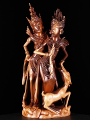 (SOLD) Graceful Rama Sita Statue 22"