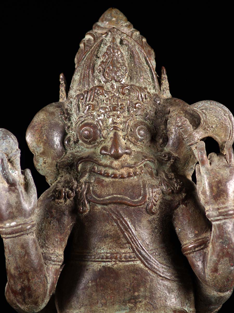 Javanese Brass Ganesha Hindu Statue (4bb8)