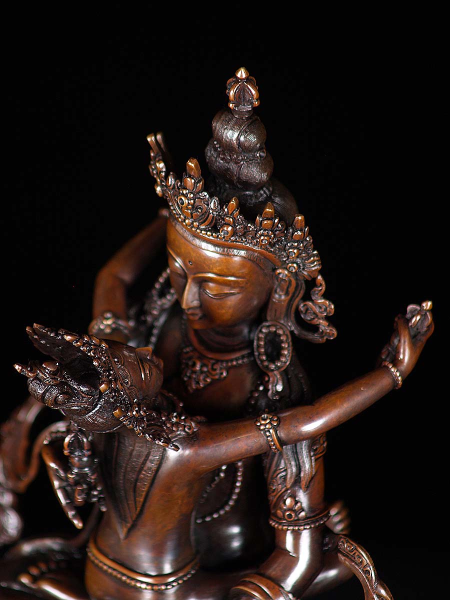 Shakti Vajrasattva Yab-Yum Buddhist Statue (6n74)
