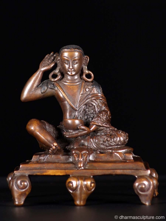 Buddhist Master of Tibet, Milarepa with Detailed Robe 5"