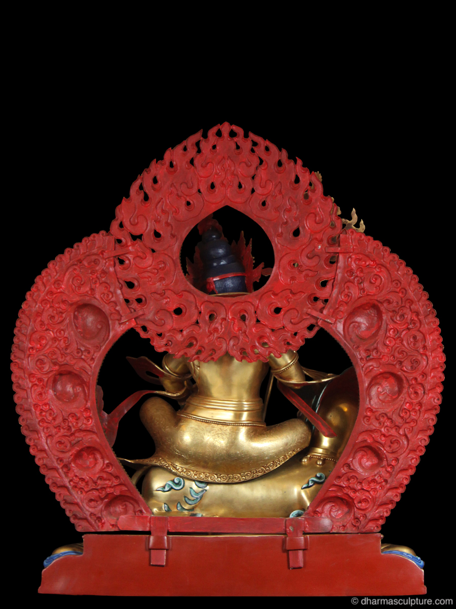 Masterpiece God of Wealth, Lion Kubera Statue (9n23)