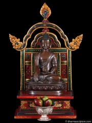 Tibetan Throne for Buddhist Statue 15 3/8"